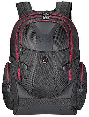 Asus ROG XRanger Rucksack (bis zu 17 Zoll, gepolstert, ergonomische Schultergurte) schwarz/grau