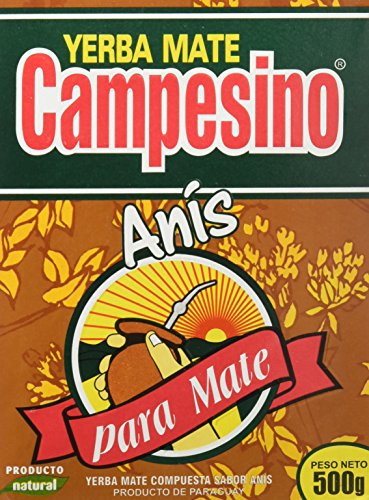 Goya Yerba Mate Campesino Anis 5x510 gr, Energizante Natural y Fuente de Proteína Vegetal, Hierba Mate Ideal para Mate Imperial y Calabaza