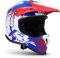 Soxon® SKC-33 „Fusion White Blue“ · Kinder Cross-Helm · Motorrad-Helm MX Cross-Helm MTB BMX Cross-Bike Downhill Off-Road Sport · ECE 22.05 Schnellverschluss SlimShell Tasche XS (51-52cm)