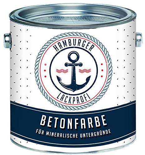 Hamburger Lack-Profi Betonfarbe SEIDENMATT Hellrosa RAL 3015 Rosa Bodenfarbe Bodenbeschichtung Betonbeschichtung Fassadenfarbe (5 L)