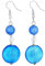 Pendientes largos Beatrice de cristal de Murano - Azul
