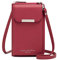 REETEE Sac Téléphone Portable Femmes Portefeuille en Cuir Petit Sac Bandoulière Femme Pochette Telephone Portable, Sac à Main Porte Feuille avec Porte Carte et Bandoulière Amovible(Rouge)