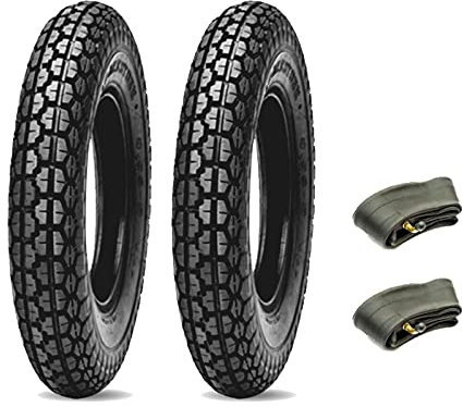 2 GOMME 3.50-8 4 P.R. + CAMERE PNEUMATICI DEESTONE COMPATIBILI CON VESPA VBB VNB VBA VNA VB1T GL 125 150