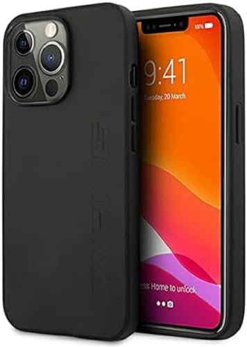 AMG AMHCP13XDOLBK Hülle für iPhone 13 Pro Max 6,7 schwarz Leather Hot Stamped