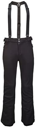 Killtec Herren Thônes Mn Sftshll Pnts Skihose Softshellhose mit Kantenschutz Schneefang und abnehmbaren Tr gern, Schwarz, L EU
