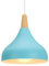 iDEGU Lustre Suspension Rétro Suspension Luminaire Moderne Style Goutte Chapeau Plafonnier E27 Métal Lampe Suspension pour Chambre Salle à Manger Cuisine, Ø 20CM (Bleu 1 Pack)
