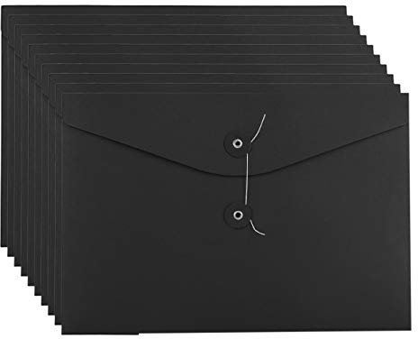 Dokumententasche A4 A5 Dokumentenmappe Kraftpapier Ordnungsmappe Pappe Ordner Mappe 10 Stück Aktenordner Set Brieftasche Papier Aktenmappe Dokumente Projektmappe Arbeitsmappe für Schule Büro Business