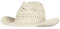 GEMVIE Cowboy Cowgirl Summer Straw Hat Wide Brim Hollow Out Cowboy Beach Sun Hats for Women Ladies Beige