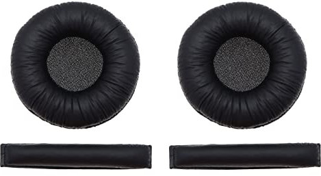 Create idea 1 Paar Ohrpolster & 2 Stück Kopfbügelpolster Kompatibel mit Sennheiser PX100 PX100-II PX200 PX200-II PXC150 PXC200 Headset Ohrpolster Kopfhörer Ersatzteile Schwarz
