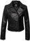 QUEEN HELENA Chiodo Giacca in Ecopelle Giubbino Corto Borchiato Giacchetta Biker Comoda Casual Leggera Donna Y3005 Nero XL