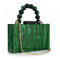 jessie Acryl-Geldbörsen, Abend-Clutch, Marmorierung, Handtaschen für Frauen, Crossbody-Tasche mit Perlenkette, formelle Hochzeit, Abschlussball, Party, Dunkelgrün, Einheitsgröße