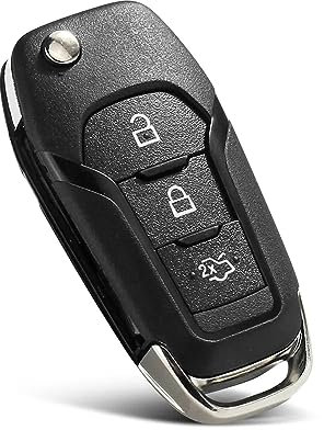Kelay Ford Schlüsselanhänger Gehäuse Ersatz für Ford Fiesta Focus Transit Connect Ranger Mondeo Ka Fernbedienung Autoschlüssel Cover Ford Fiesta Schlüsselanhänger Ford Focus Schlüsselanhänger 3 Tasten