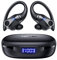 FOYCOY Wireless Earbuds Bluetooth Headphones 90Hrs Playtime Ear Buds IPX7 Waterproof Sports Earphones Wireless Charging Case Over-Ear Earhooks Headest