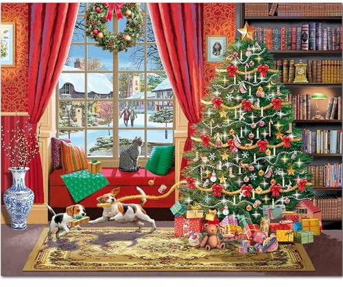 White Mountain Puzzles - Weihnachtsmorgen - 1000 Teile Puzzle für Erwachsene