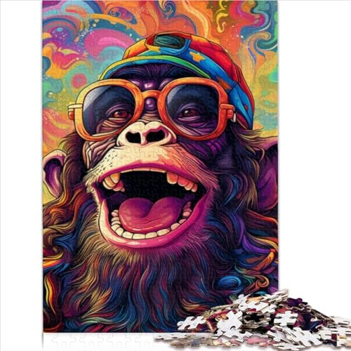 Puzzle für Erwachsene 1000 Teile Bunte Affen-Puzzles für Erwachsene Holzpuzzle Puzzle für Erwachsene Geschenke 1000 Teile (75 x 50 cm)
