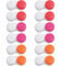 DEWSENSI Contact Lens Case, 12 Pack Empty Cute Contact Lens Cases Box Holder Container for Storage, Travel, Daily Home Use (Red)