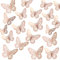 48 pieces Stickers Décoratif Papillon Rose Gold, Decoration Anniversaire, Stickers Muraux Papillon 3D, Autocollants Papillon Realiste pour Deco Gateau, Ballon, Fleur, Miroir, Cadre Photo, Cadeau