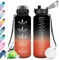 KollyKolla Trinkflasche 1.5 Liter, Große Trinkflasche Sport, Wasserflasche Große Auslaufsicher, Trinkflasche Kohlensäure Geeignet, Trinkflasche Fitness, Sportflasche für Erwachsener, Uni, Gym, Outdoor