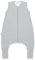 emma & noah Baby Schlafsack mit umschlagbaren Füßen 2.5 TOG, Strampelsack für den Herbst und Winter, Bio-Baumwolle, OEKO-TEX Zertifiziert, Ideal für aktive Kinder (Essential Grau, 90)