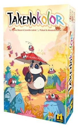Asmodee Matagot Takenokolor – Gesellschaftsspiel – Spiel für Kinder, Erwachsene und Familie – Malspiel – ab 8 Jahren – 2 bis 4 Spieler – 20 Minuten – französische Version