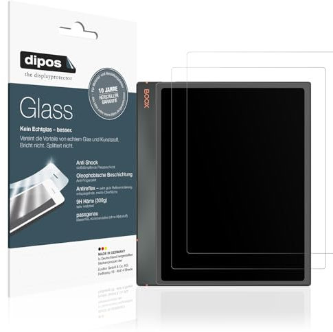 dipos I 2x Displayschutz 9H matt kompatibel mit Onyx Boox Note Air3 C Schutzfolie Anti-Shock Folie