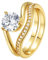 LOEXZAH Bagues marquise en or 1,2 carat pour femme - Alliances en argent et diamant pour femme - Dnillo De Diamantes De Mujer - Cadeau de fiançailles, 7, Argent sterling, Moissanite