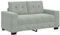 vidaXL Zweisitzer-Sofa Hellgrau 120 cm Samt