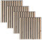 4 x Zirbenholz Akustikpaneele in 46,5cm x 46,5cm auf Filz - Wandverkleidung, Wandpaneele, biegsam, Zirbe - 4 Stück