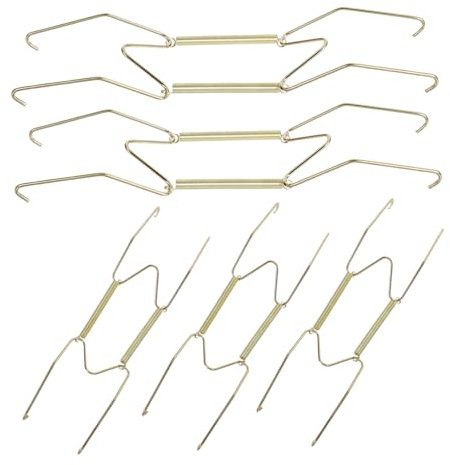 UKCOCO 5 Stück Tellerständer Zum Aufhängen Mit Federn Dekorative Tellerhalter Wandtellerhalter Wandteller Zum Aufhängen W Förmige Tellerhalter Wandhalterung Garderobenständer