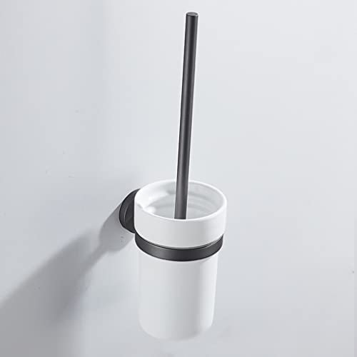 YHJZSM Gun Grey Full Copper Towel Rack, Bathroom Storage Rack Towel Bar, Bathroom Accessories Kit/Toilet Brush