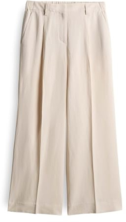 someday Damen Culotte | Culotte CELINO Cropped Wide aus Viskose Leinen Mix Natural Glaze, 42