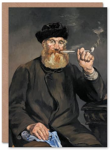 Artery8 Edouard Manet Art Card The Pipe Smoker Portrait