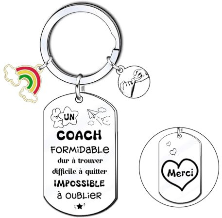 KJKJKJ Porte-clés Personnalisé pour Coach,Cadeau pour Coach Sportif Porte-clés Coach foot cadeau coach sportif Homme coach sportif Femme cadeau coach basket (3)