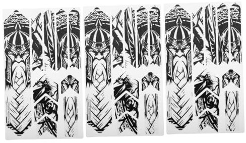 Toyvian 3 Pezzi Adesivo Protettivo per Telaio Bici Pellicola Resistente AI Graffi Protezione per Mountain Bike Facile e Installare Materiale e Stabile