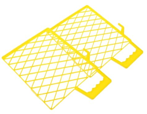 VILLFUL 2pcs Plastic Paint Tray Grid Liner 7inch (200x170mm) Multi-Functional Paint Screen for Tray Liners and Roller Pads Suitable for Home and Professional