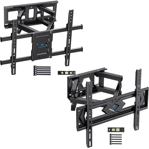PERLESMITH TV Wall Bracket, for 37-85 Inch TVs up to 60kg &26-70 Inch 45kg, Swivel Tilt Extend TV Wall Mount, 55 65 inch Wall Brackets