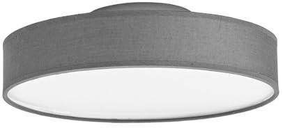 Lindby LED Deckenlampe Saira (Modern) in Alu aus Textil (1 flammig,) - Deckenleuchte Lampe Wohnzimmerleuchte