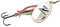Mepps AGLIA LONGCAST Nero Argento Oro Tigre Misure 2 3 4 5 8 g Peso 12 g 17 g 24 g (argento ) 4/17 g