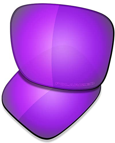 Saucer Lentes de repuesto premium para gafas de sol Oakley Holbrook XL OO9417, High Defense - Polarizado morado violeta, talla única