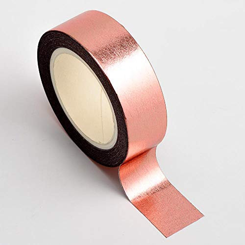 Italian Options Rose Gold Foil Adhesive Washi Tape (15mm x 10 Metre)