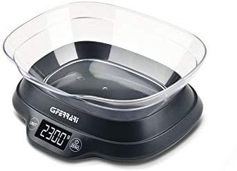 G3Ferrari G20093 Balance de cuisine, plastique, noir