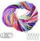 200Pezzi Nastri Scobydoo Neon,Corda di plastica, 20 Colori Cordoncino per DIY Braccialetti, Creazione di Gioielli