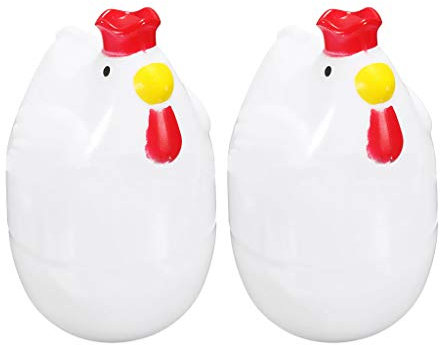 2 Piezas de Cocina de Huevos para Microondas Vaporizador Desayuno de Huevos Cocidos