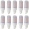 Aoxdi 10 Stück GU10 LED Leuchtmittel 10W, Warmweiß, 69 SMD 5730 LED Birnen, GU10 Lampen Licht, AC220-240V