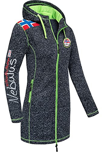 Nebulus Fleecemantel NORSKINI Damen (Model: P5940 - Damen, navy meliert; Größe: L/40)