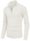 Hisir Pullover Herren Strickpullover 1/4 Zip Pulli Männer, Bequem Weich Warmer Winter Pullover für Männer Herren Pullover mit Stehkragen mit Reißverschluss (Weiß, L)