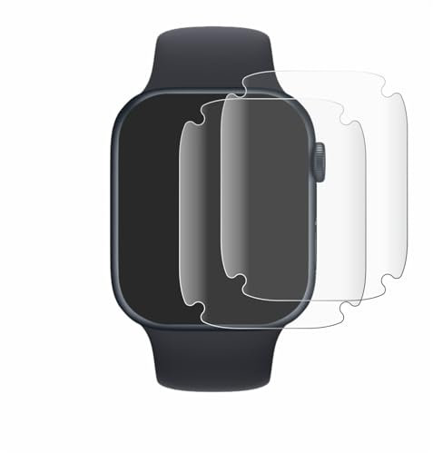 brotect 3D Curved Screen Protector compatible with Apple Watch Series 7 (45 mm) (2 Pack) - Full Screen Coverage