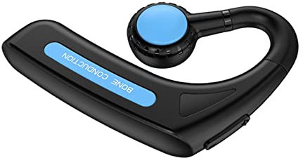 Telituny Auricolare Stereo Senza Fili M-618 Auricolare Stereo Senza Fili Bluetooth 5.1 Cuffie Auricolari a conduzione ossea Gancio per l'orecchio Sportivo(Blu)