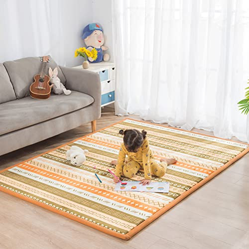 Loartee Korallenvlies Teppich Kinderzimmerteppich Spielteppich,Samtmatte Baby,Krabbeldecke fürs Kinder