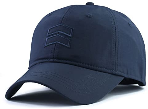 Cap Herren Großer Kopf Mann große Baseballmützen Sommer im Freien dünner trockener Sonnenhut Männer Plus Größe Sportkappe 55-60 cm 60-65 cm, Marineblau, 60-65 cm